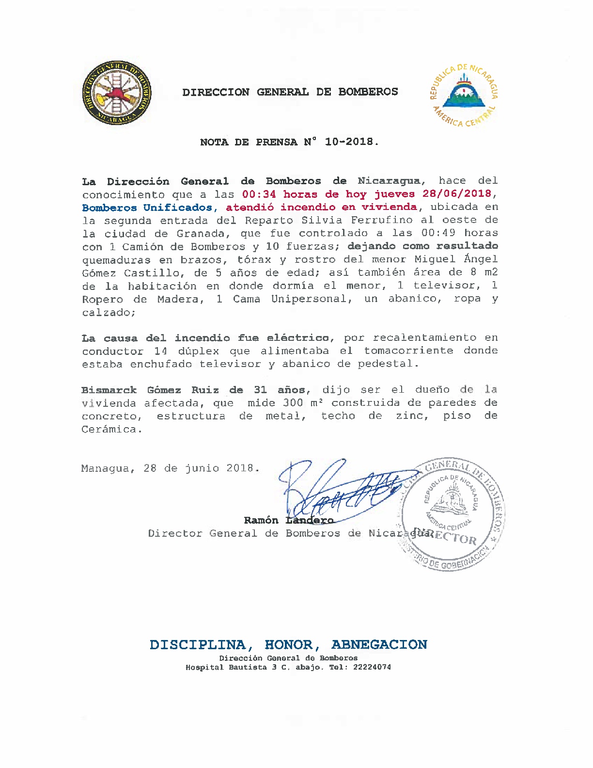 INCENDIO